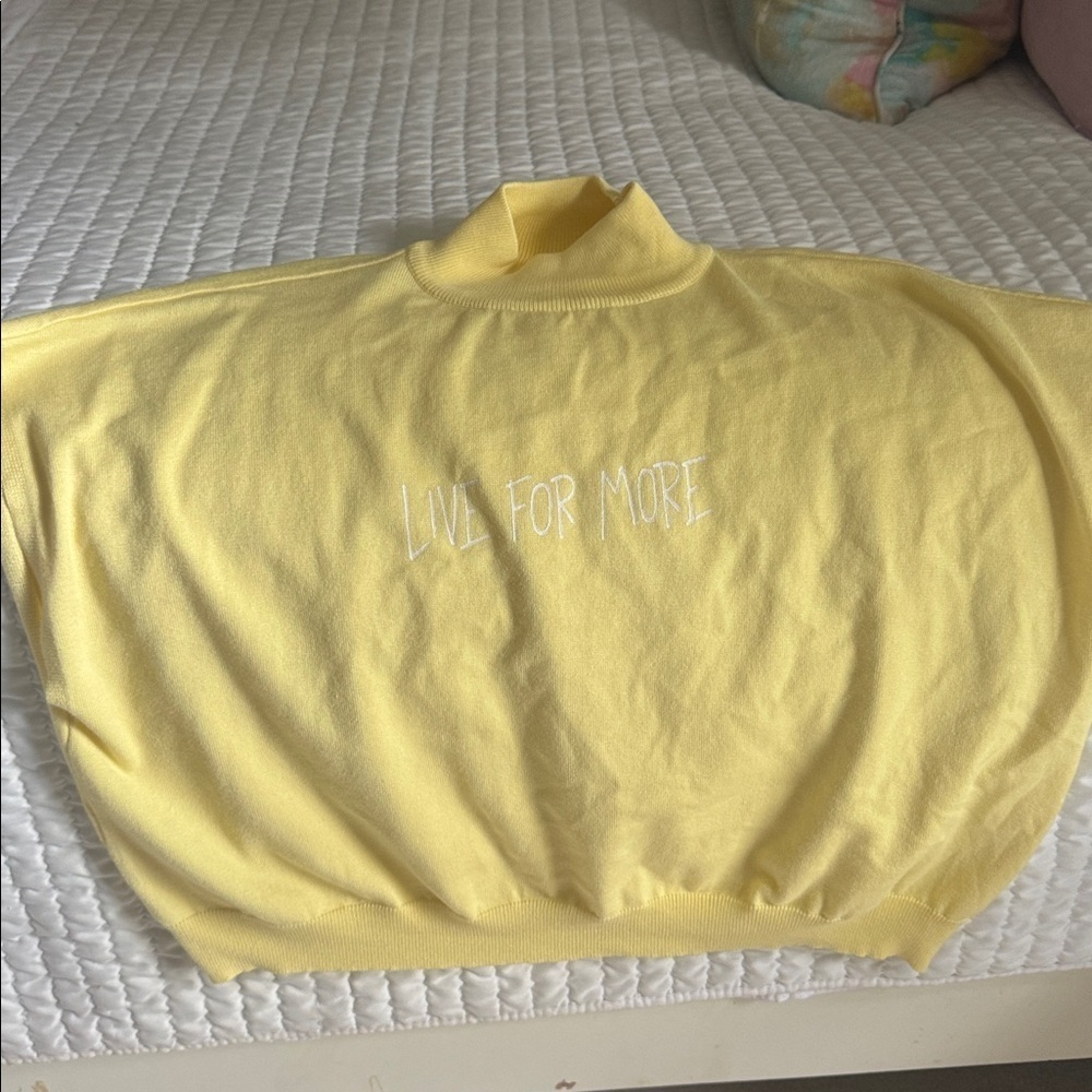 Yellow Turtleneck Sweater